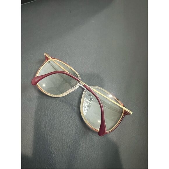 Vintage Silhouette M1705 Burgundy Translucent Oval Sunglasses 56mm - Picture 8 of 12